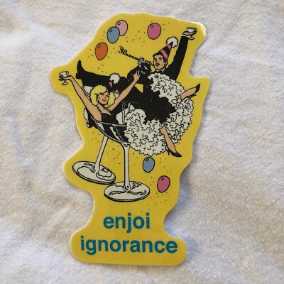 4.5   Enjoi Skateboard Sticker Vintage