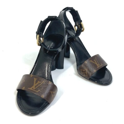 UNUSED LOUIS VUITTON Monogram Silhouette line Shoes heel UNUSED LOUIS VUITTON Monogram Silhouette line Shoes heel