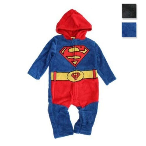 Body Nouveau-Né Dc Comics Superman Et Batman Barboteuse Laine Polaire Bébé 3422