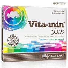 Vita-min Plus 30-180 Capsules Multivitamins Multiminerals Food Supplement Health