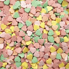 Conversation Hearts Hard Candy, Bulk Pack 2 Pounds, Fruity Flavors