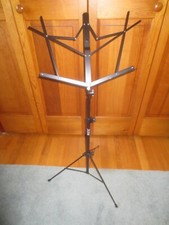 Unused ON STAGE Metal SHEET MUSIC Floor STAND w/Bag  Shoulder Strap Handle