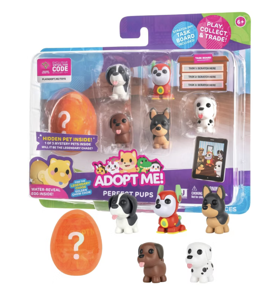 Adopt Me Perfect Pups Mini Figure Set with Mystery Pet 6pk Toy New With  Box