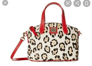 red leopard purse