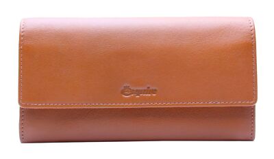 Esquire Peru Ladies Purse Geldbörse Cognac hellbraun Neu