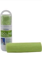 O2COOL ArctiCloth Sport Cooling Towel Green