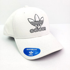 Adidas Originals Icon 2.0 Adult Mens OS White Black Adjustable Snapback Cap Hat