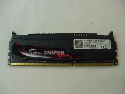 COMPUTER MEMORY - G.SKILL SNIPER F3-12800CL9D-8GBSR DDR3 1.50V XMP