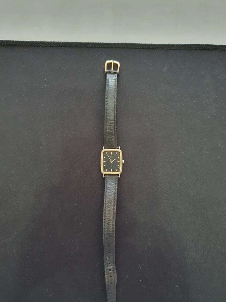 Reloj de pulsera rectangular vintage Orient Tank esfera negra Foto 2 de 4