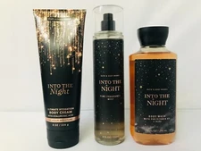 Bath & Body Works INTO THE NIGHT Mist Body Cream Lotion Scrub Shower Gel U PICK