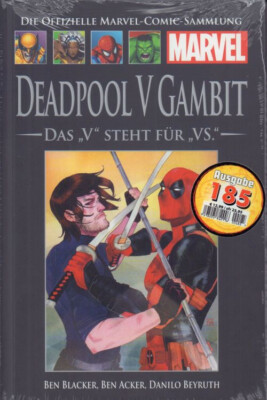 Die offizielle Marvel Comic Sammlung Nr 185 Deadpool V Gambit Hardcover Neuware