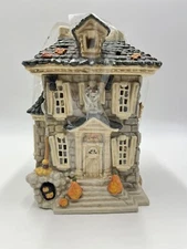 Westmonster Manor Cozy Cottage Halloween Tealight Candle Holder Spooky House 
