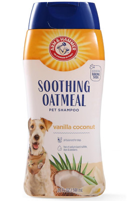 Dog Soothing Oatmeal Shampoo Nourishing Moisturizing Vanilla Coconut Scent 20 Oz