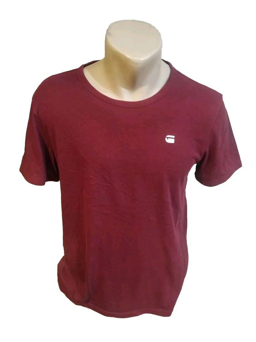 G-Star Raw men's t-shirt burgundy color size S