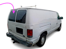 Fits: 1998 Ford Econoline VAN Driver Side Rear Left Glass Stationery 5Holes
