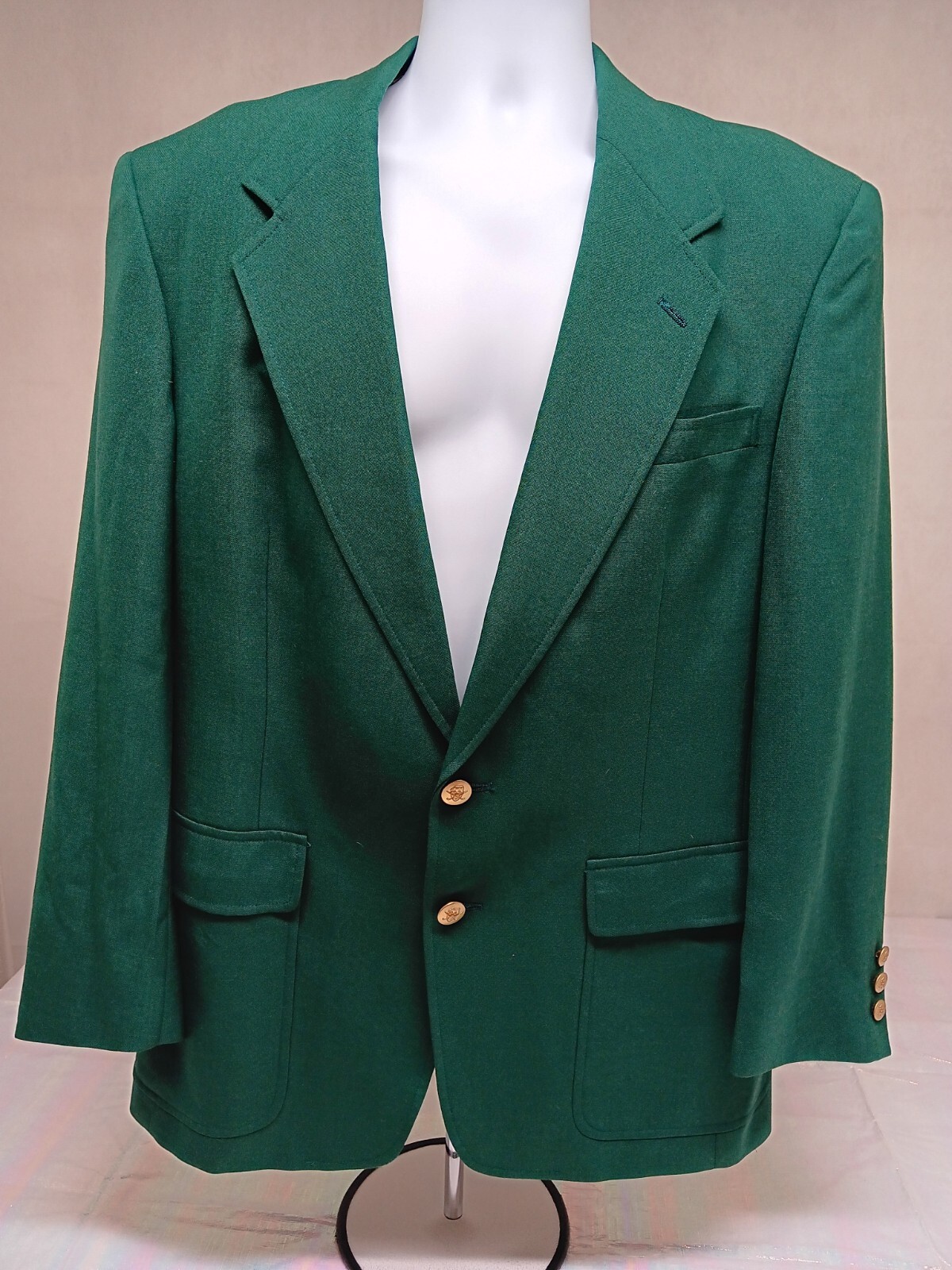 JACK NICKLAUS TOURNAMENT SERIES DILLARDS GREEN BLAZER SPORTS COAT MENS