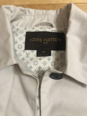 LOUIS VUITTON MACKINTOSH Trench Coat 38 Ivory Women from JP | eBay