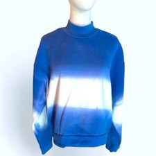 OAT size large NWT blue white tie dyed sweatshirt