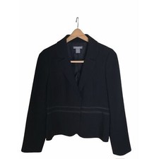 Ann Taylor Women's Black Suit Blazer Crop Size 6
