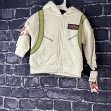 Ghostbusters 18 M Full Zip Hoodie with 2-Front Pockets Coat Jacket Hood Toddler