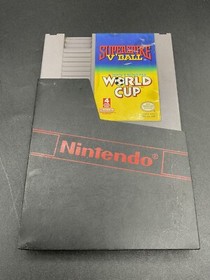 Super Spike V'Ball World Cup Nintendo NES &lsquo;90 Authentic Sleeved Cartridge TESTED