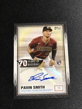2021 TOPPS Series 2 Pavin Smith BLACK AUTO #'D 32/199 70 Years of Baseball!!