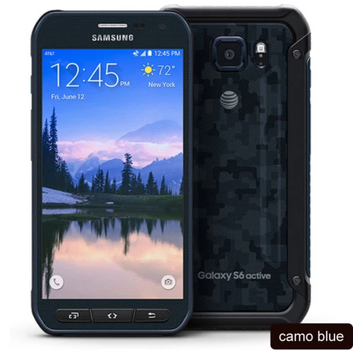 Samsung Galaxy S6 Active 32GB SM-G890A AT&T Unlocked Smartphone - Blue Camo ... - Picture 1 of 1