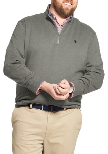 Izod ~ Advantage Sport Flex Men's Big & Tall Zip Neck Knit Pullover $70 NWT - Picture 6 of 7