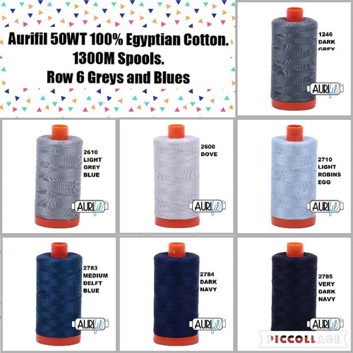 Aurifil 50wt, 2123 Butter, 100% Egyptian Cotton Thread.1300M Spool From £10 - Picture 9 of 11