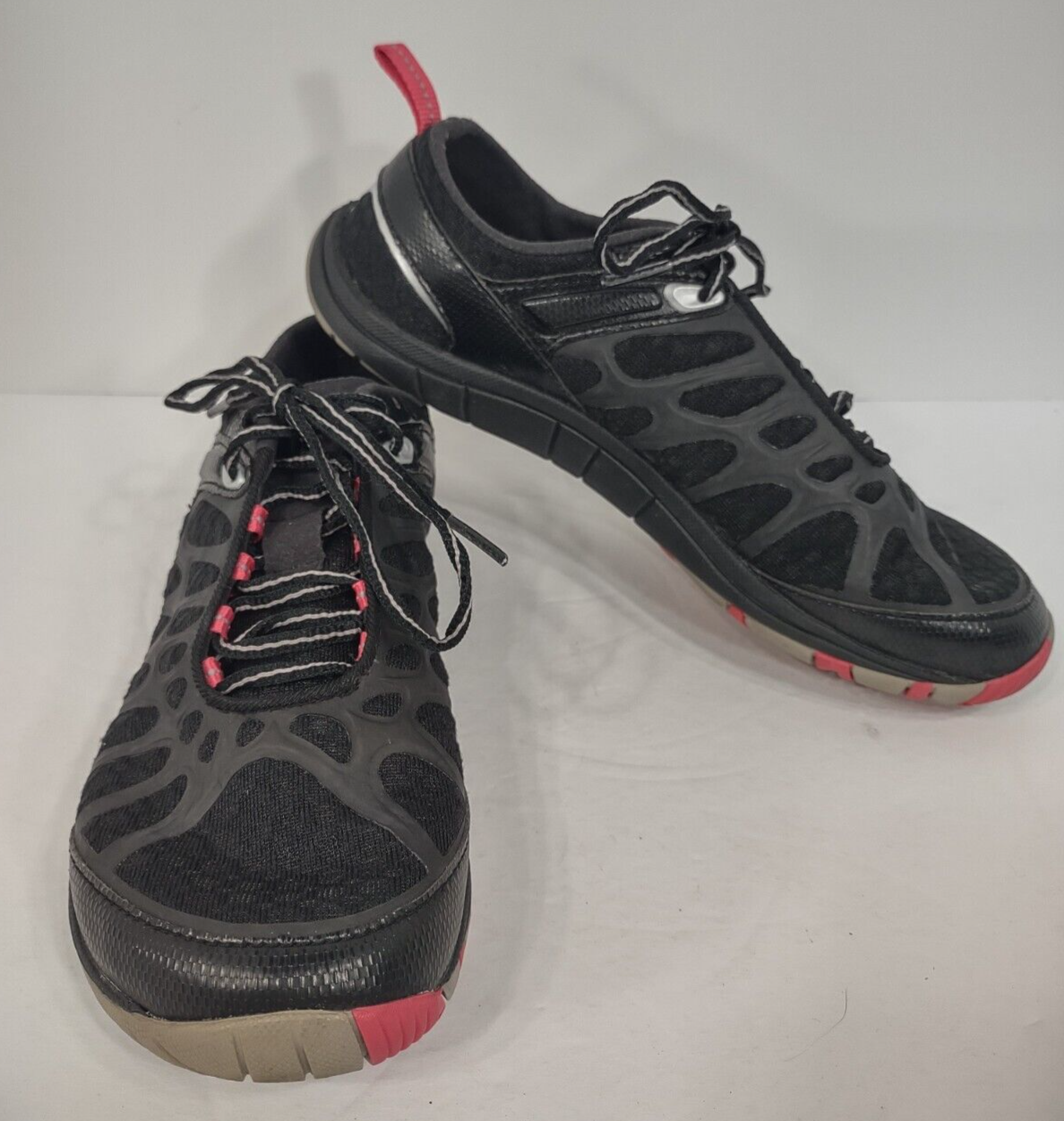 Scarpe da tennis sportive casual Merrell nere con lacci casual suole Vibram donna 7