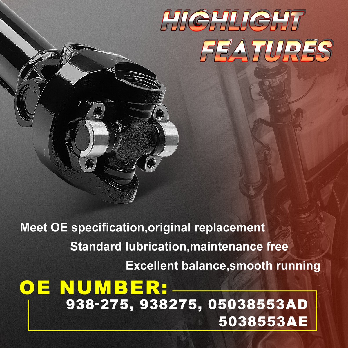 Genuine Dorman Front Driveshaft Assembly 938-127 - View #9