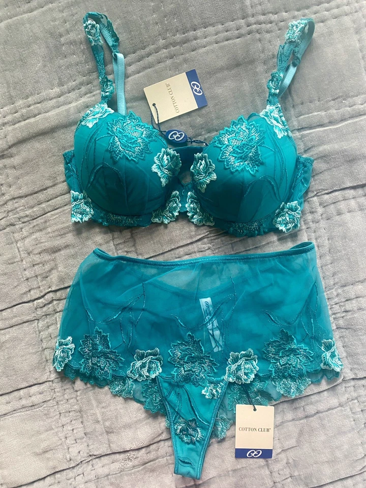 Set, BH+ Slip, Gr. 75D/3(40), Marke Cotton Club, neuwertigmit Etikett - Bild 2 von 4