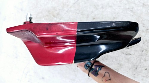 1998 HARLEY FLH ELECTRA GLIDE Left Side Cover Fairing Panel Cowl RED BLACK OEM - Picture 9 of 13