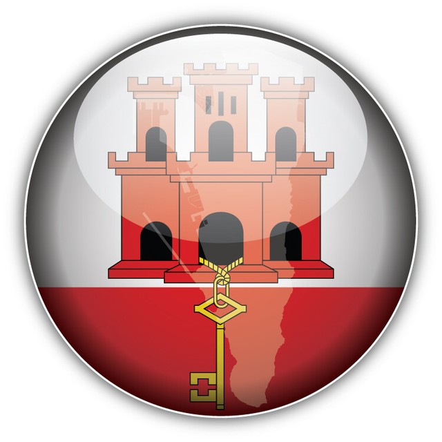 Gibraltar Map Flag Glossy Label Car Bumper Sticker Decal ...