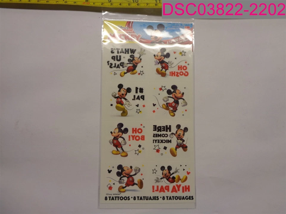 QTY=96 (12 Packs of 8); Disney Mickey Mouse ClubHouse Tattoos 3901411 - Image 2 of 4