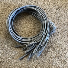 Lot of 25 C2G Cat6 RJ45 Unshielded Ethernet Network Patch Cable 3ft/0.9m - GRAY