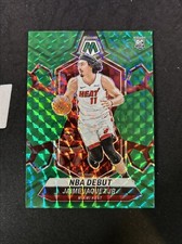 2023-24 Panini Mosaic Jaime Jaquez Jr. NBA Debut Green Prizm #267 Heat (RC)