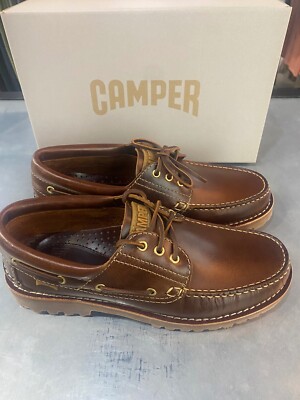 Camper Mens Nautico Brown boat shoe Dakota Cuba/Patrol Caramelo