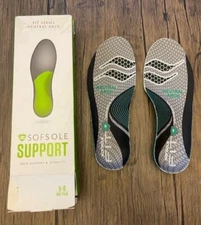 Sof Shoe Insert Sole Insoles Unisex FIT Support Full-Length Foam Size 5-6