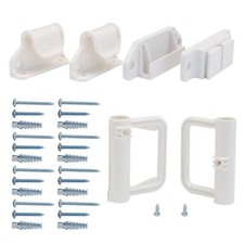 WOMHOM Retractable Baby Gates Replacement Parts Kit White Extra Wide Baby Gate