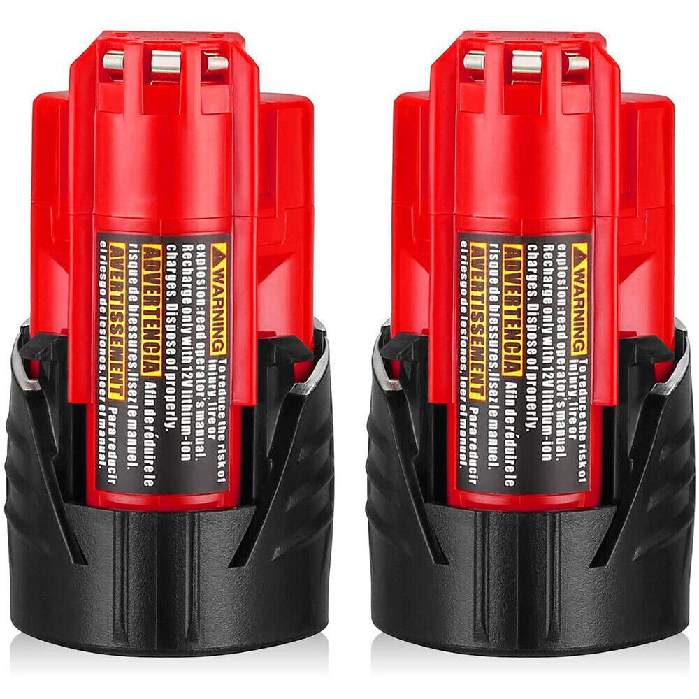 Upgrade with 2Pack Milwaukee M12 12V 3.5Ah Lithium-Ion Battery 48-11-2430