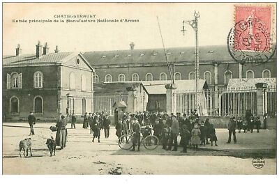 86. CHATELLERAULT.N°8324.HAUPTEINGANG DER NATIONALEN WAFFENMANUFAKTUR