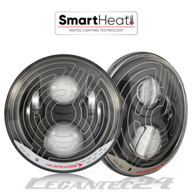 JW Speaker 8700 Evo 2 SmartHeat  7'' LED Scheinwerfer Schwarz beheizt Set ECE NEU