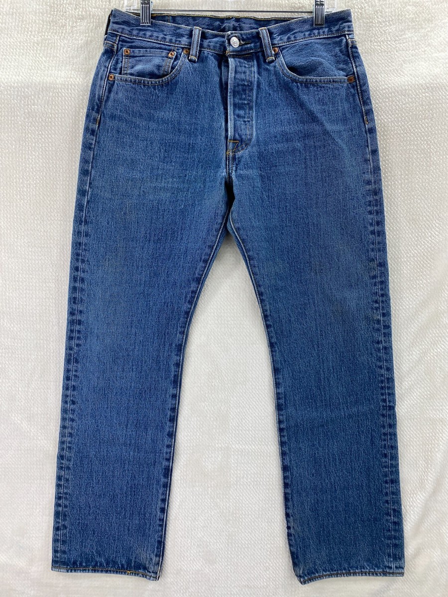 【極美品】Levi's 501S スキニー 濃紺 ボタンフライ W30 L30 Vintage Levi's Men's Dark Wash 501 Straight Leg Button Fly