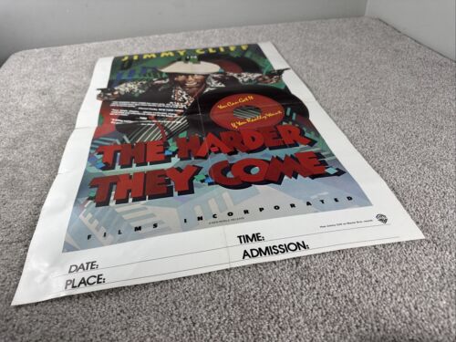 AFFICHE du film THE HARD THEY COME 16 x 24 Jimmy Cliff réédition 1976 originale - Photo 2/11