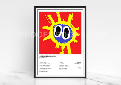 Primal Scream Screamadelica Albumcover Poster/Musikposter