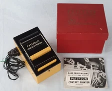 Vintage Paterson Contact Printer and Safelight Boxed ~ Dark Room Prop Display