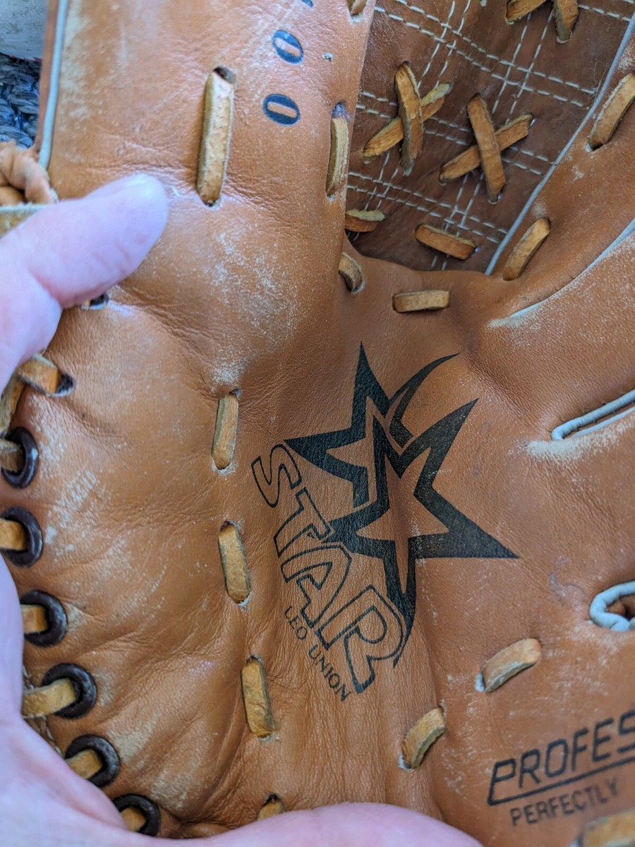 Lot Gant de baseball Star professionnel 100b avec sa balle offici