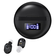 A Pair Of Noise Cancelling Hearing Aids Invisible Rechargeable Sound Amplifiers