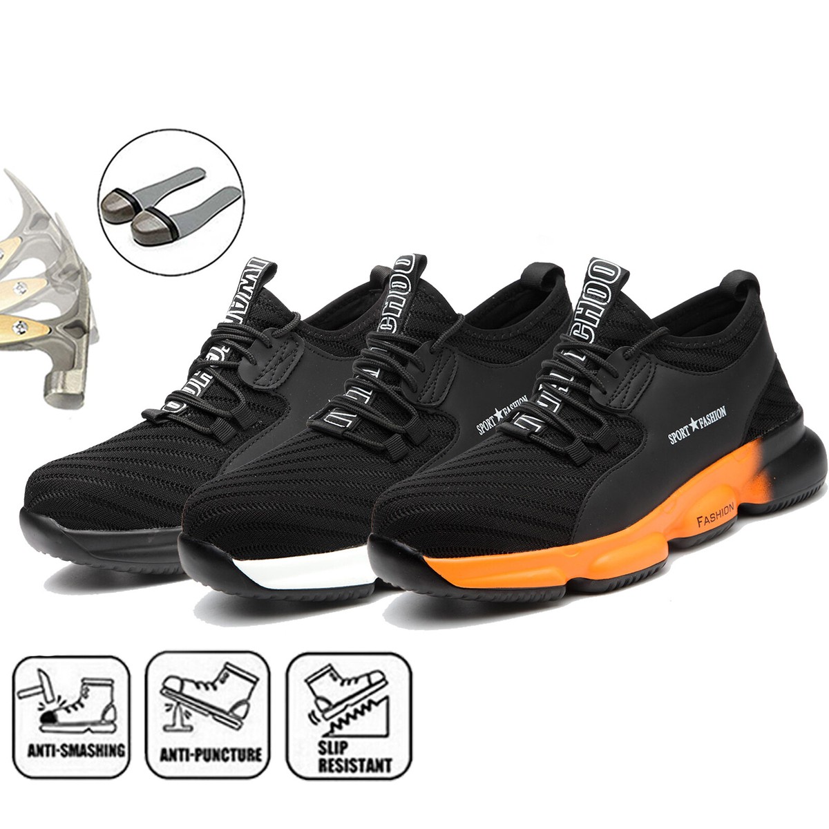 Zapatos de seguridad para hombre SUADEEX zapatos de trabajo gorra de acero protección deportiva